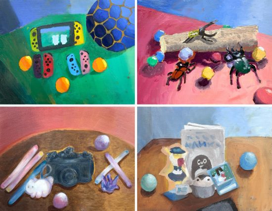 油絵制作「いま、大切なもの」